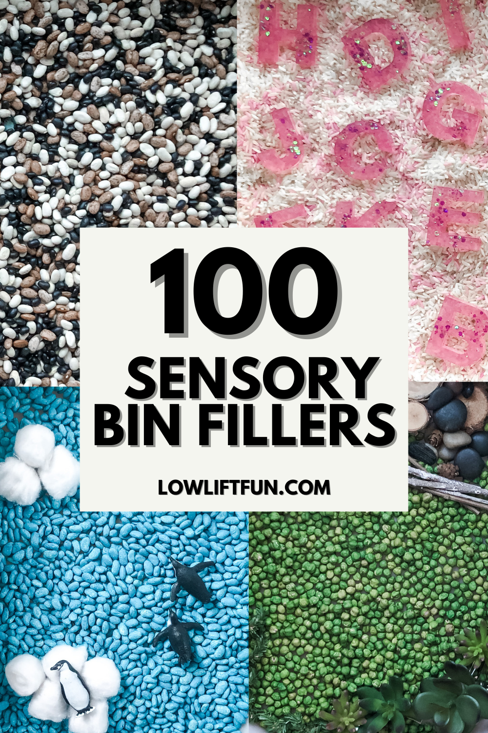 What Can I Put in a Sensory Table? 100 Sensory Bin Fillers! - LOW LIFT FUN